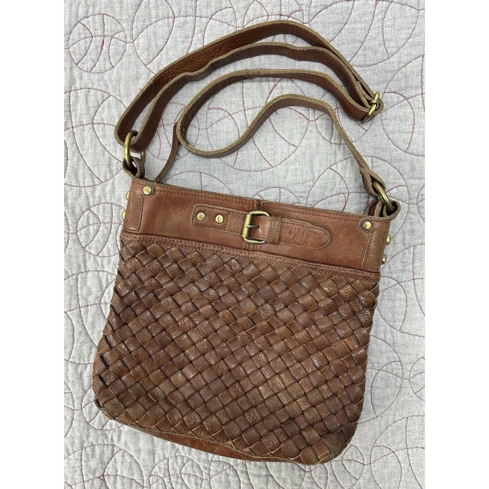 Anabaglish Sundance Women's Woven Leather Joan‎ Crossbody Bag